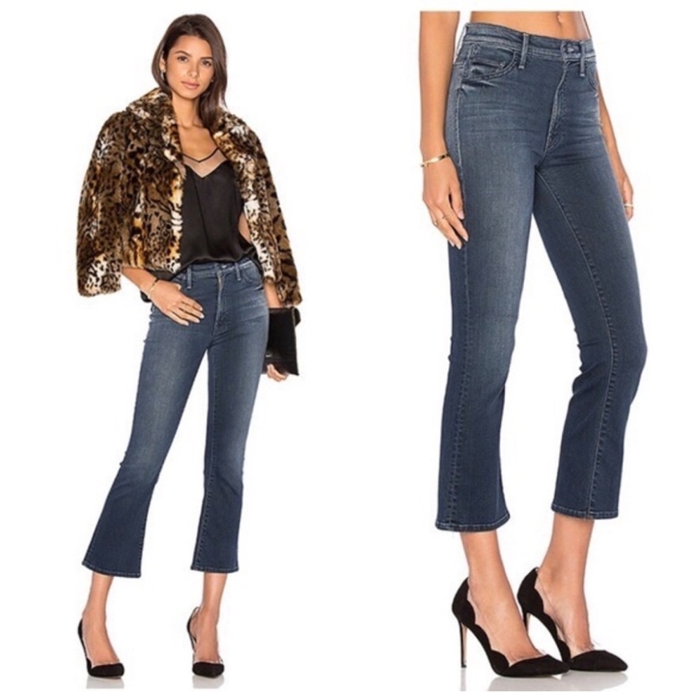 MOTHER Dark Blue Ankle Jeans